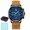 Black&Blue, variant on Minimalist Quartz Watch for Men, Luminous Markers Versatile Dress Casual Gift Watch