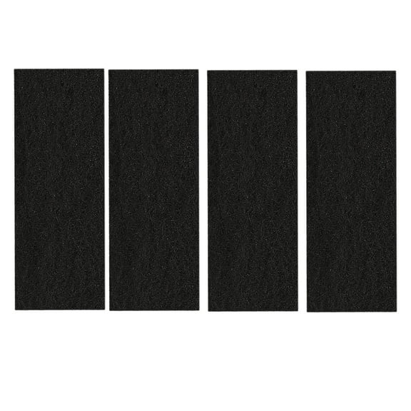 TropicAqua Cat Litter Box Charcoal Filters for Nature's Miracle Oval Hooded Flip Top Litter Box Replacement Carbon Odor Filters 8Inch x 3Inch (Pack of 4)