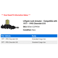 thumbnail image 2 of Liftgate Lock Actuator - Compatible with 1977 - 1995 Chevy G10 1978 1979 1980 1981 1982 1983 1984 1985 1986 1987 1988 1989 1990 1991 1992 1993 1994, 2 of 2
