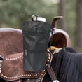 thumbnail image 3 of Saddle Water Bottle Holder with Pocket, Saddlebags for Horses with Adjustable Strap, Horse Riding Accessory, Easy to Attach, Black, 3 of 5