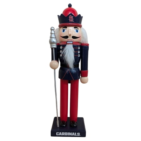 St. Louis Cardinals 12 Wooden Nutcracker Statue