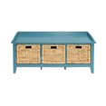 thumbnail image 2 of Banc Flavius ACME avec rangement fini sarcelle, 2 of 3