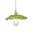 thumbnail image 2 of Lámpara colgante moderna, iluminación de araña de flores, lámpara colgante LED ajustable de lujo, lámpara pequeña para dormitorio, barra de bar , Verde, 2 of 8