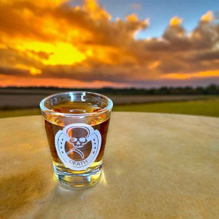 2oz Four Horsemen PLAGUE Shot Glass 2oz Four Horsemen PLAGUE Shot Glass
