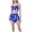 Blue, variant on Womens Halloween Ghost Print Spaghetti Strap Pajama Set No Side Pocket Elastic Waist 2 Piece Loungewear Sleepwear Home Outfit