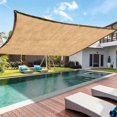 thumbnail image 1 of Feltree Rectangle Sun Shade Sail Outdoor Canopy with Ropes for Patio Garden and Pool Uv Block Breathable Fabric, 1 of 8