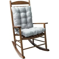 XmhyTop 2-Piece Non-Slip Rocking Chair Cushion Set, Soft Thickened & Overstuffed, Indoor & Outdoor Use for Patio, Chaise Lounger & Chair(Grey)