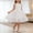 White, variant on HOMADLES Girl Dresses for Girls for Weddings, Girls Casual Dress Solid Ruffle Dresses Tiered Layed Pageant Dress Sundress Girls Summer Sundress White M