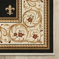thumbnail image 4 of Well Woven Custom Size Hallway Stair Runner Apollo Fleur De Lis Black (27" x 10' Runner) Rug, 4 of 6