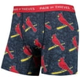 thumbnail image 4 of Men's Pair of Thieves Gray/Navy St. Louis Cardinals Super Fit 2-Pack Boxer Briefs Set, 4 of 5