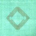 thumbnail image 1 of Ahgly Company Indoor Square Persian Turquoise Blue Traditional Area Rugs, 8' Square, 1 of 4