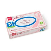 Medline Generation Pink Pearl Nitrile Exam Gloves, Pink, 100 Count