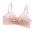thumbnail image 1 of Puntoco Bralettes para mujer, moda para mujer, color sólido, tirantes extraíbles para el hombro, sin aros, soporte suave, sujetador diario, 1 of 5