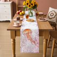 thumbnail image 2 of Coral Jellyfish Coastal Table Runner 70 Inches, Summer Ocean Coral Pink Bed Runner Dresser Scarves Tabletop for Indoor Outdoor Parties/Ceremony/Banquet, 13" x 70", 2 of 9