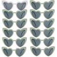 thumbnail image 1 of 12 Pares de Gafas de Sol con Forma de Corazón para Despedida de Soltera Loanzeg, 1 of 8
