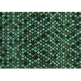 thumbnail image 1 of Ahgly Company Indoor Rectangle Abstract Turquoise Blue Modern Area Rugs, 4' x 6', 1 of 4