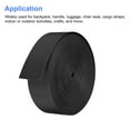 thumbnail image 4 of Flat Nylon Webbing Strap 2 Inch 20 Yards Black for Backpack, Luggage-rack, 4 of 6