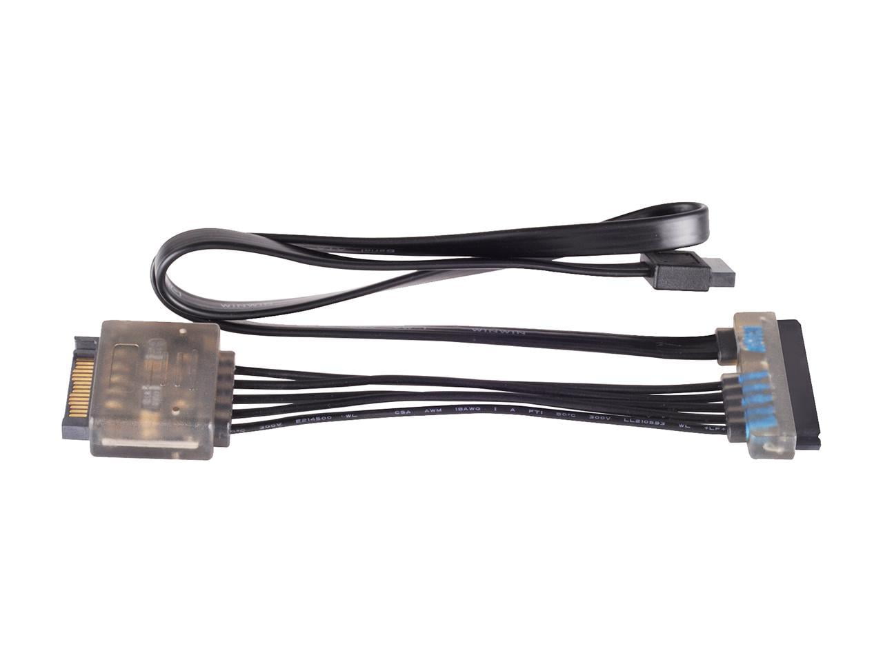 SilverStone Power + SATA Data Connector to Combined SATA 22 Pin Power & Data Sata Connector CP13 Components Other