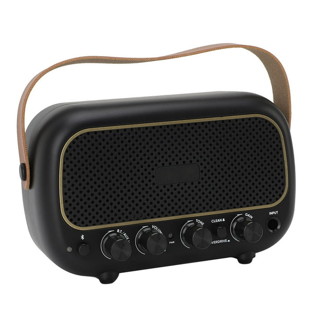 Mini Amplificador de Guitarra, Efectos de Sonido de Volumen AMP AJUSTABLE DE GUITARRA ELÍBRICA DE ALTAVOZ DUAL PARACTICA DIARIA