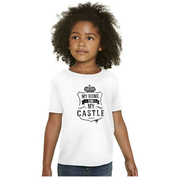 My Home My Castle Royalty King Queen Girls Kids T Shirt Tees Teen Brisco Brands L