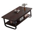 thumbnail image 4 of Coffee Table 2 Tier Minimalist Stylish Easy to Clean Living Room Center Table for Home Decor, 4 of 7