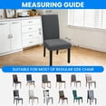 thumbnail image 4 of JIATER Chair Covers for Dining Room Stretch Washable Chair Slipcovers Protector Set of 4,Gray, 4 of 7