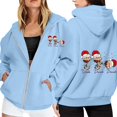 thumbnail image 1 of WILLBEST Sudadera Deportiva para Mujer, con Estampado Navideño, Cremallera, Manga Larga, Bolsillo, Cordón Ajustable, Estilo Casual con Capucha, Modelo 1909 Mediana, 1 of 8