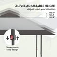 thumbnail image 5 of Outsunny 13' x 13' Pop Up Canopy Tent, UPF50+ Instant Tents for Parties, Height Adjustable, with Wheeled Carry Bag and 4 Sand Bags, Gray, 5 of 10