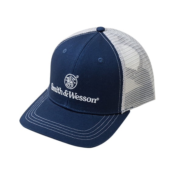 Smith Men's And Wesson Classic Logo Trucker Hat Navy One Size
