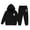 AB35 Black, variant on Tisuna Halloween Hoodies Outfit Set For Girls Cozy Ghost Print Long Sleeve Hooded Tops And Pants 2 Pieces Halloween Theme Party Clothes Set For Age 2-13 Years