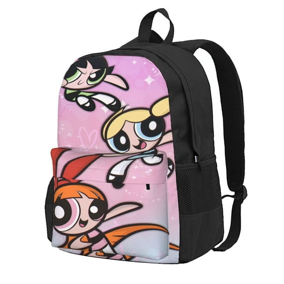 16.5in Powerpuff Backpac Lightweight Laptop Backpac Daypack Backpac Purse Travel Hiking Backpac