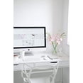 thumbnail image 4 of 2xhome Modern Contemporary Designer Dining Chair Molded Plastic Indoor Outdoor Patio Elbow Chair, White, Set of 1, 1 piece, 4 of 9