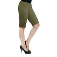 thumbnail image 2 of Hybrid & Company Womens 11.5 inch Inseam Butt Lift Stretch Bermuda City Shorts, 2 of 3