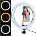 thumbnail image 6 of TPD668 12W 12 Inch 160LED Dimmable Ring Light 3200K-5600K for Makeup with Ball Head Phone Clip, 6 of 8