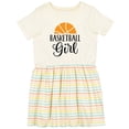 thumbnail image 3 of Inktastic Basketball Girl Sports Girls Toddler Dress, 3 of 5