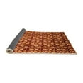 thumbnail image 2 of Ahgly Company Indoor Round Abstract Orange Modern Area Rugs, 7' Round, 2 of 4
