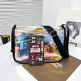 thumbnail image 3 of Bolso Hombro Transparente Con Láser Bolso Bandolera Con PVC Informal (Negro), 3 of 9