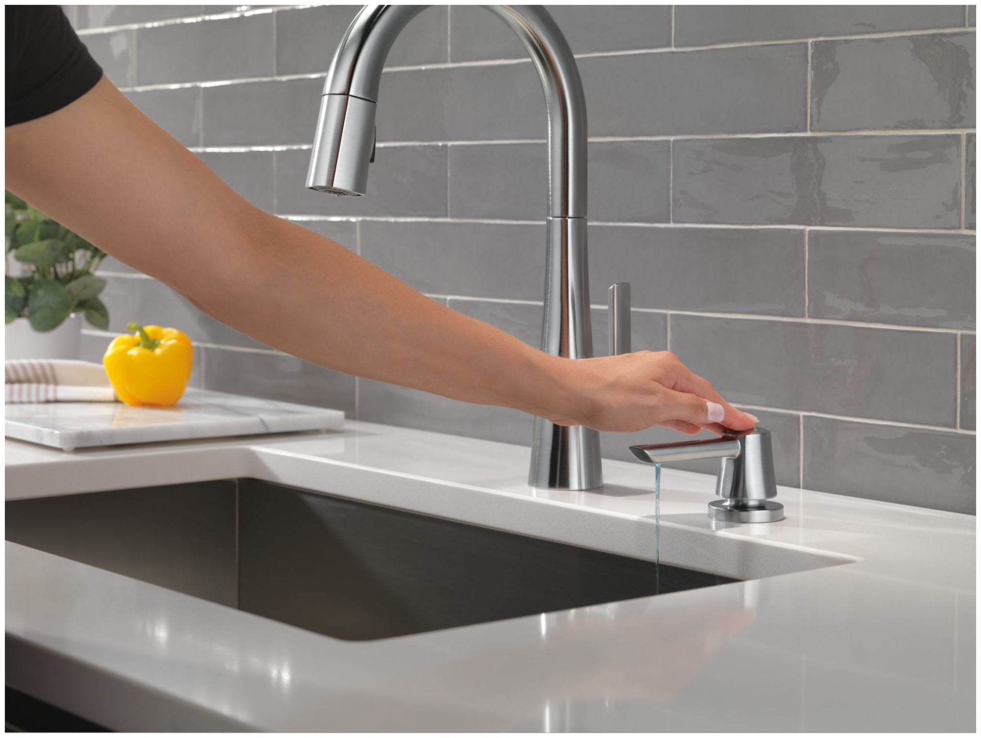 Delta RP101850BL Monrovia Deck Mounted Soap Dispenser - Black