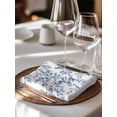 thumbnail image 6 of Navy Blue Spring Floral Cloth Napkins Set of 4 Reusable Dinner Napkins, Elegant Pastoral Flowers Cocktail Napkin Washable Table Napkins for Wedding/Holiday Party/Baby Shower 20"x20", 6 of 7