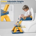 thumbnail image 4 of Asiento para ir al baño RABB 1ST Upgrade para niños pequeños, azul, 4 of 7