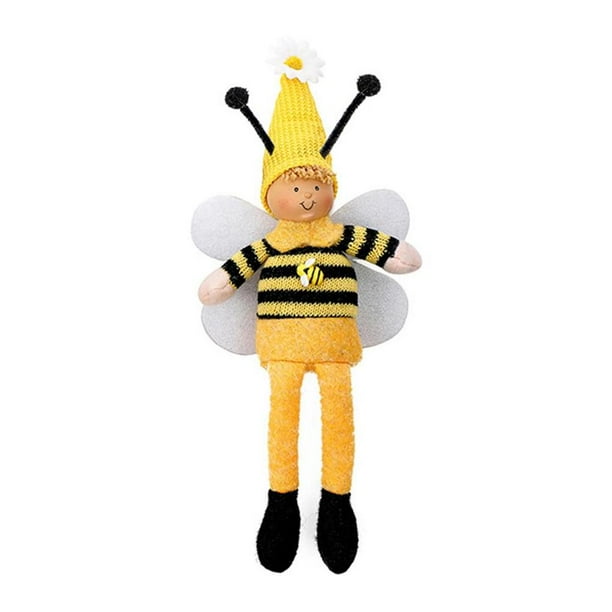 Ounissouiy Muñeco de abeja con decoración de alas, juguete de dibujos animados, adorno de fiesta, diseño decorativo para el hogar, ventana, Kits de decoración para fiestas Hombre
