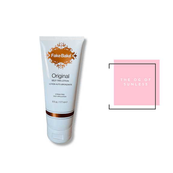 Fake Bake 6 oz Original Self Tan Lotion - Streak Free Sunless Natural Bronze for All Skin Types