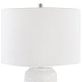 thumbnail image 4 of Uttermost 1-Light Coastal Ceramic Table Lamp in White/Brushed Nickel, 4 of 8
