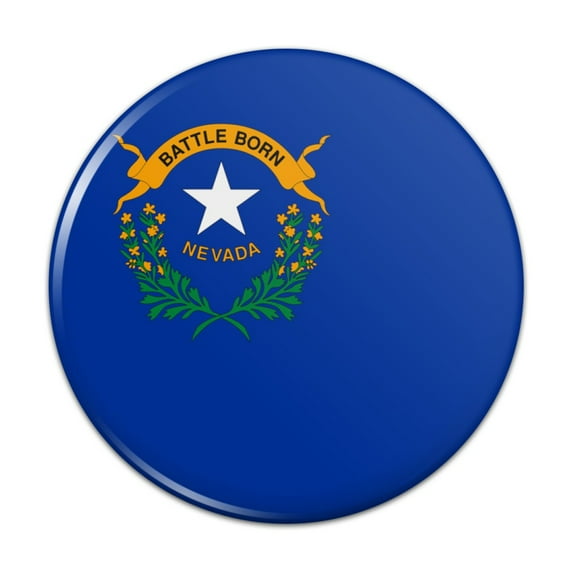 Nevada State Flag Kitchen Refrigerator Locker Button Magnet