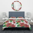 thumbnail image 2 of Designart 'Hibiscuses Floral Pattern' Tropical Duvet Cover Set, 2 of 4