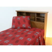 South Carolina Gamecocks Sheet Set Red Polyester Sports & Collegiate King 299 and Below,300 - 499
