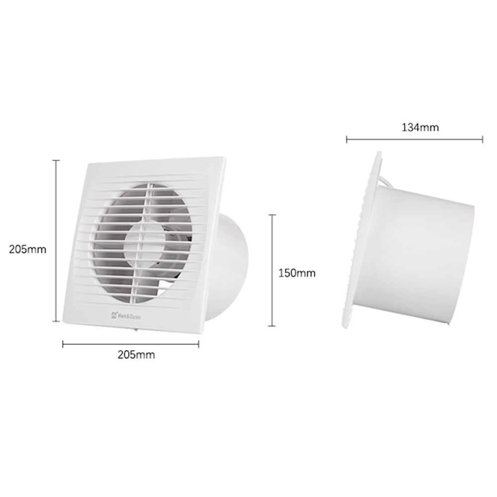 6'' Extractor Exhaust Fan Ventilation Blower Kitchen Bathroom Window Wall Mount White for Workshops
