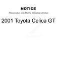 thumbnail image 2 of CMX Front Rear Disc Brake Rotors and Ceramic Pads Kit for Car 2001 Toyota Celica GT K8C-100723, 2 of 11