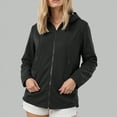 thumbnail image 2 of Godom Womens Waterproof Rain Jacket Lightweight Packable Windbreaker Long Raincoat with Hood, 2 of 6