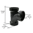 thumbnail image 6 of Thrifco Plumbing 6792153 92153 3 Inch ABS Sanitary Tee, 6 of 6